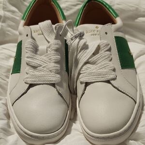 Kate Spade Kids Sneakers in White and Green